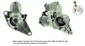 Cevam 9632 - MOTOR DE ARRANQUE HONDA CIVIC