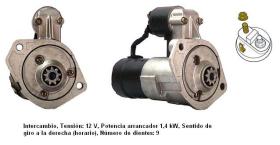 Cevam 9742 - MOTOR DE ARRANQUE OPEL-VAUXHALL COMBO-CORSA