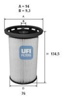 Ufi 2602600 - FILTRO DE COMBUSTIBLE