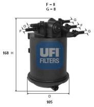 Ufi 2408600 - FILTRO GASOIL