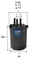 Ufi 2403300 - FILTRO CARBURANTE