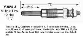 NGK 7906 - CALENTADOR METALICO