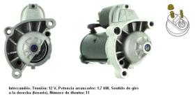 Cevam 3107 - MOTOR DE ARRANQUE PSA C4-C5-307-807