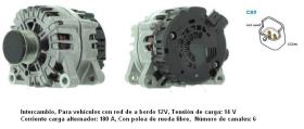 Cevam 4710 - ALTERNADOR PSA C4 PICASSO-C5-3008-5008