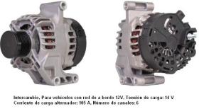Cevam 4745 - ALTERNADOR OPEL AGILA-ASTRA H-MERIVA