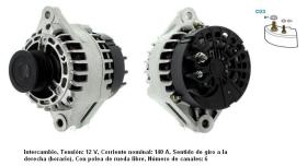 Cevam 4761 - ALTERNADOR FIAT BRAVO-GRANDE PUNTO