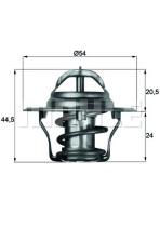 Mahle TX487D - TERMOSTATO