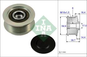 LUK - INA - FAG 535024110 - POLEA LIBRE DE ALTERNADOR