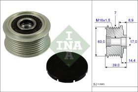 LUK - INA - FAG 535024510 - POLEA LIBRE DE ALTERNADOR