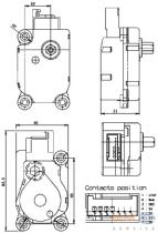 Hella 6NW351329651 - ACTUADOR,ELECTRICO MB W240/209/219/