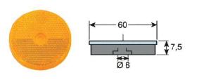 Rinder 746A50 - REFLEX AMBAR C/AGUJERO