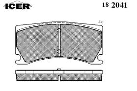 Icer 182041000 - PASTILLAS DE FRENO