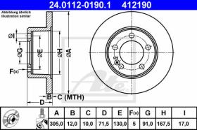  412190 - DISCO DE FRENO OPEL MOVANO B (10-)