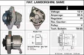  440224 - ALTERNADOR 12V 33A  "IA0783"