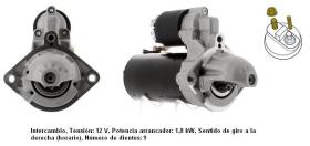 Cevam 3189 - MOTOR DE ARRANQUE BMW 120-320-520-X3-X5