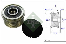 LUK - INA - FAG 535024610 - POLEA LIBRE DE ALTERNADOR