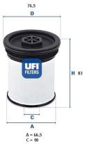 Ufi 2601901 - FILTRO COMBUSTIBLE JEEP,LANCIA