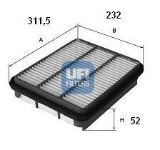 Ufi 3050500 - FILTRO AIRE TOYOTA