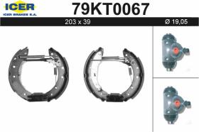 79KT0067 - KIT DE FRENOS PREMONTADO