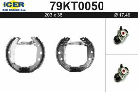 Icer 79KT0050 - KIT DE FRENOS PREMONTADO