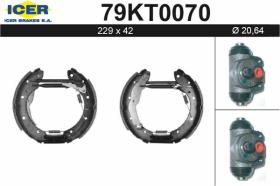  79KT0070 - KIT DE FRENOS PREMONTADO