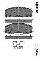  182054000 - PASTILLAS DE FRENO DELANTERAS