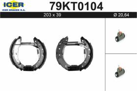  79KT0104 - KIT DE FRENOS PREMONTADO