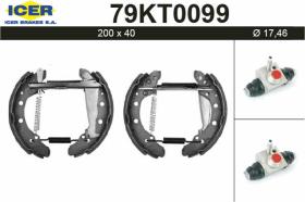 Icer 79KT0099 - KIT DE FRENOS PREMONTADO