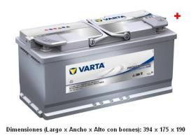 Varta LA105 - BATERIA PROFESSIONAL DUAL PURPOSE AGM 12V 105AH 950EN