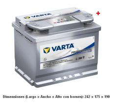 Varta LA60 - BATERIA PROFESSIONAL DUAL PURPOSE AGM 12V 60AH 680EN