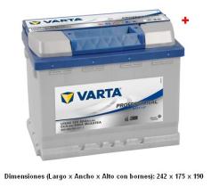  LFS60 - BATERIA PROFESSIONAL STARTER 12V 60AH 540EN