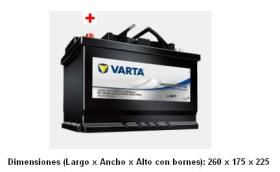 Varta LFS75 - PROFESSIONAL DUAL PURPOSE 12V 75AH 600EN