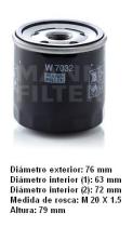  W7032 - [*]FILTRO ACEITE