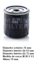 Mann W7032 - [*]FILTRO ACEITE