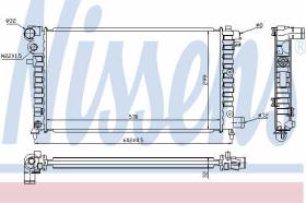 NISSEN 61346 - RADIADIADOR CITROEN SAXO (96-) 1.5 D (+)