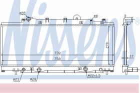 NISSEN 61797 - RADIADOR FIAT PUNTO 75