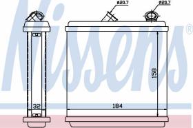 NISSEN 72635 - CALEF.OPEL ASTRA F (91-) 1.4 (+)