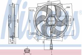 NISSEN 85561 - ELECTRO VENTILADOR CITR.C4(04-)1.4 I 16V(+)