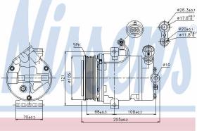 NISSEN 89024 - COMPRES.OP.ASTRA G(98-)1.4 I 16V(+)