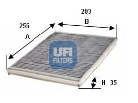 Ufi 5421800 - FILTRO HABITACULO CARBON ACT.