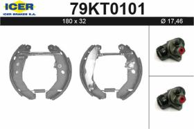  79KT0101 - KIT DE FRENOS PREMONTADO