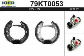 Icer 79KT0053 - KIT DE FRENOS PREMONTADO