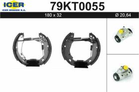  79KT0055 - KIT DE FRENOS PREMONTADO