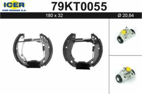 Icer 79KT0055 - KIT DE FRENOS PREMONTADO