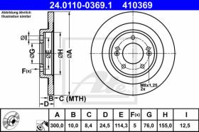  410369 - DISCOS DE FRENO TRASEROS HYUNDAI I40 (12-)
