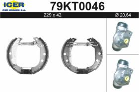 Icer 79KT0046 - KIT DE FRENOS PREMONTADO