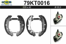 Icer 79KT0016 - KIT DE FRENOS PREMONTADO