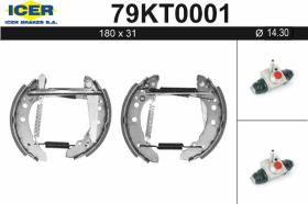  79KT0001 - KIT DE FRENOS PREMONTADO