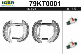 Icer 79KT0001 - KIT DE FRENOS PREMONTADO