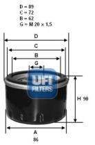 Ufi 2356400 - FILTRO ACEITE